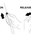 Diagram showing use of SharkTooth Cord Locks 10 Pack Quick Tensioners For Ropes And Cords For Tents Tarps And More Camping Gear