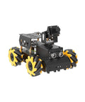Robot Car Kit With Raspberry Pi 5 AI Vision HD Camera And Python Open Source DIY Fun For Teens And Grownups, TurboPi Standard Kit With ROS2 And ChatGPT Voice Interaction For Real World AI Robotic Projects, showing assembled robot car with camera.