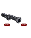 Built Tough No Fuss M3.5 Torx Screws Set features two black countersunk machine bolts, sized for quick mechanical fixes.