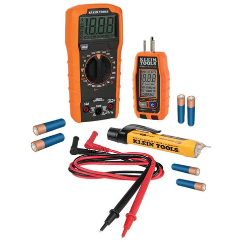 All In One Electrical Tester Kit with Circuit Breaker Finder, GFCI Receptacle Tester, Multimeter NCVT Non Contact Voltage Tester and Leads