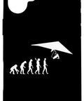 Soaring Hang Glider Evolution Graphic IPhone 16 Plus Case For Sky Lovers And Adrenaline Junkies Lightweight Protective Phone Cover