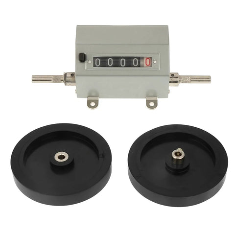 Zopsc 1pc Rolling Wheel 5 Digit Length Counter with black measuring wheels and clear display for accurate length measurement.