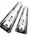 Heavy Duty Three Section Drawer Slides 50Cm Bulletproof Full Extension Industrial Runners steel guide rails for storage