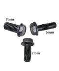 Hardcore Carbon Steel Button Head Hex Flange Bolts For Cutting Machines And Precision Instruments Deliver Dead Tight Grip And Zero Fuss Mounting Shop Grade Metric Fasteners in 6mm, 7mm, and 8mm sizes.