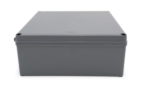 Weatherproof PS Plastic Junction Conduit Box Built Tough for Electrical Projects 12 Inch by 8 Inch by 4 Inch Outdoor Ready