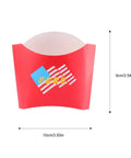 Red snack box from 100 Pack Disposable Paper Snack Boxes For Chips Fries Popcorn And Candies, Grab And Go Portable Food Packaging