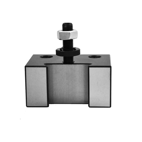 Tough As Nails Boring Bar Holder For Mini Lathes Up To 12 Inch Swing Quick Change Wedge Type Tool Post Hardened Steel front view