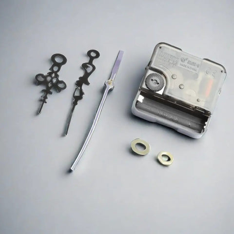 Pro Quartz Clock Movement Kit For DIY Repair With Red Hands Easy Install Wall Clock Mechanism Powered By One Point Five Volt AA Battery