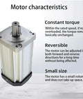 Beefy 550W Brushless DC Motor With Driver, 110-130V DC Input, 3000 RPM, 1.75 N.m Torque, 80mm Flange motor characteristics