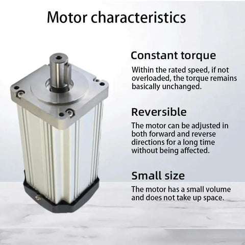 Beefy 550W Brushless DC Motor With Driver, 110-130V DC Input, 3000 RPM, 1.75 N.m Torque, 80mm Flange motor characteristics