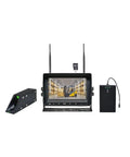 Wireless Forklift Camera With Laser Guide For Warehouse Safety And Pallet Alignment Heavy Duty Display Monitor setup with screen and camera.
