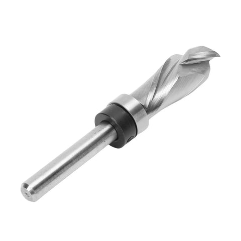 Premium Compression Flush Trim Router Bit With Top Bearing For Precision CNC Woodworking, 14 Inch Shank And 12 Inch Cutting Diameter.