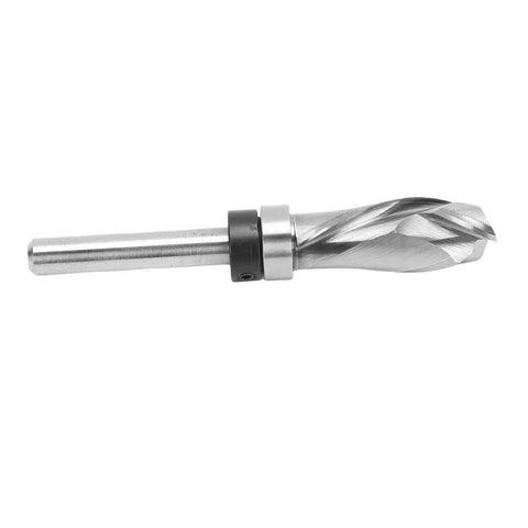 Cool Compression Spiral Router Bit With 1/4 Inch Shank For Fast Wood Trimming, featuring tungsten steel blade for smooth cuts.