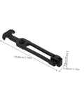 3 Sets Elastic Draw Latches For Toolboxes And Covers, Rubber T Handle Hasp, shock absorption, black latch with dimensions shown