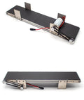 Mini Metal Desktop Conveyor Belt System With Aluminum Alloy Frame Stainless Steel Supports 100mm Wide Belt 490mm Long
