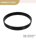 DIY Reusable Concrete Paving Mold 13.6 Inch Circular Stepping Stone Form shown in black plastic for garden paths