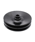 Saginaw Style Double Groove Power Steering Pump Pulley Kit With Five Eighth Inch Keyway Shaft For Small Block Chevy And Big Block Chevy V Belt Compatible 350 454 GM Pontiac Buick
