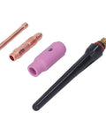Solid Tig Welding Accessories Kit With Ceramic Nozzle Electrode Collet And Back Connector Perfect Swap For 17 18 26 Series Machines components display