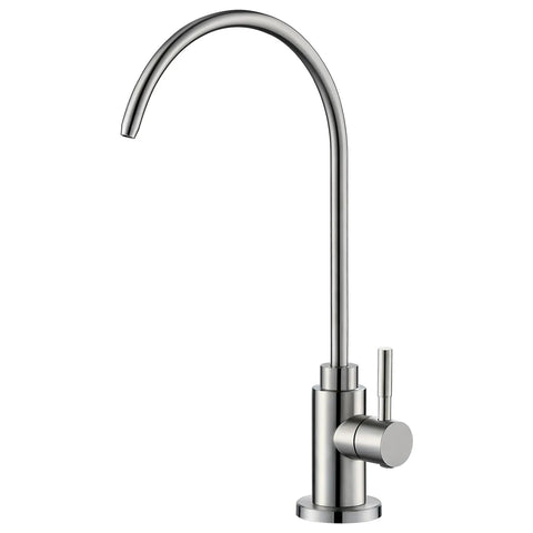 Top Tier Stainless Steel Reverse Osmosis Faucet With High Arc Swivel Spout And Single Handle For Kitchen Sink Bar Or Rv Drinking Water Filter Setup Sweet Smooth Flow.
