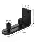 Sliding Barn Door Floor Guides Adjustable Stay Roller Hardware Kit Set of 2 with Smooth Ball Bearings and Flat Bottom Design