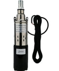 24V Stainless Submersible Deep Well Pump With 3 Inch Bore 260W Solar DC Power 2300 L/H Flow 173.9 Ft Head 1 Inch Outlet 23 Ft Cable
