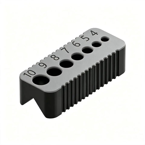 Straight Shooter Drill Bit Guide Plastic Locator Jig For Spot On Hole Placement Metric Precision Woodworking Tool Portable Grey Finish