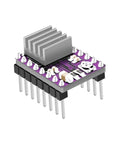 Dope Microstepping Stepper Motor Driver Module For Arduino ESP32 ESP8266 And Raspberry Pi, showcasing integrated heatsink and pins