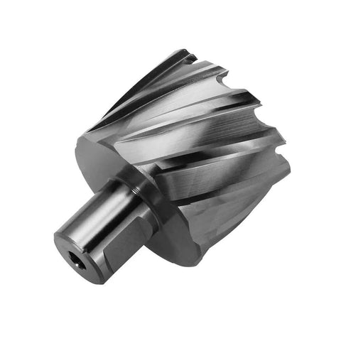 Annular cutter with 3/4 Weldon shank; steel-gray finish; 1 in cutting diameter for magnetic drill press