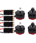2300KV Brushless Drone Motors And 30A ESC Bundle For FPV Racing Quads CW CCW with 4 motors and 4 ESCs displayed