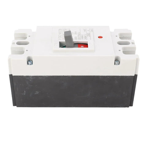 Two Pole DC Miniature Circuit Breaker 1000V 250A Molded Case Switch, 20kA Breaking Capacity, front view of breaker