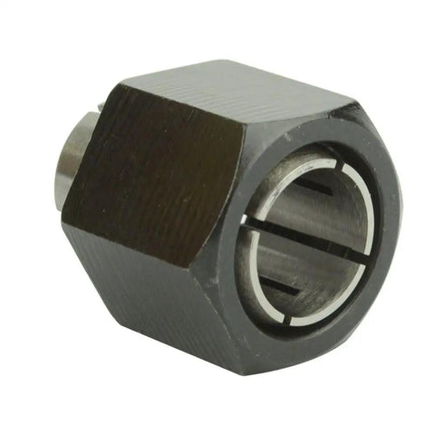 Beefed Up Half Inch Router Collet Replacement For DeWalt Routers, Steel M19x1 Threads, Reduces Bit Runout And Boosts Durability