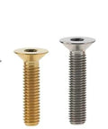 Top Shelf M6 Titanium Allen Head Screws Rainbow Countersunk Bolts heavy duty fastener set with assorted lengths and colors.