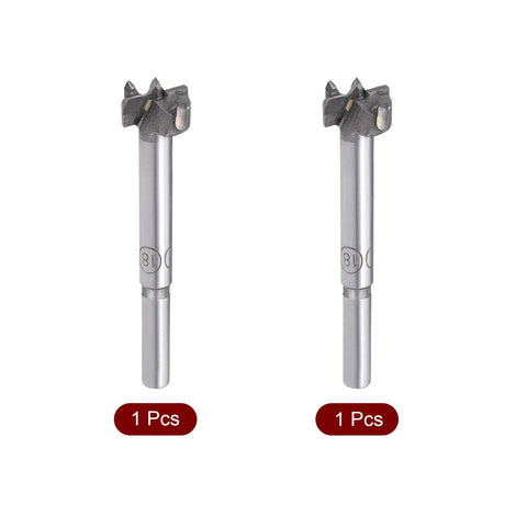 Pro Grade Carbide Tipped Forstner Drill Bits Set With 16mm And 17mm Hole Saw Blades For No Sweat Woodworking Plywood Mdf And Door Hinge Upgrade Projects, showing two 16mm and 17mm bits.