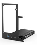 Next Level Thunderbolt 3 And 4 Egpu Dock For Laptops And Mini Pcs Wielding Usb4 with black metal slots and connection ports.