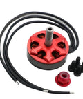 Set Of Four 2306 Brushless Motors With 1750KV 2500KV And 2800KV Options For 3 To 4S And 4 To 6S RC FPV Drones Multicopters with red casing