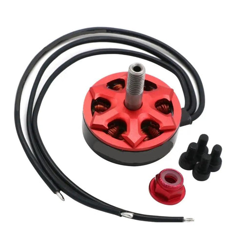 Set Of Four 2306 Brushless Motors With 1750KV 2500KV And 2800KV Options For 3 To 4S And 4 To 6S RC FPV Drones Multicopters with red casing