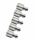 5-pack chrome RTK GPS quick-release adapters for Trimble survey poles