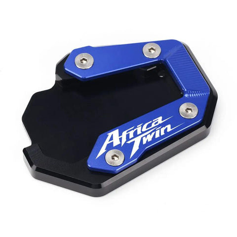 Heavy Duty Side Stand Extension Plate For Honda CRF1100L Africa Twin Adventure Sports DCT 2020 Through 2026 Anodized Aluminum Blue
