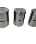 Three Piece Dimple Die Set For Metal Fabrication In One Half Inch Three Quarter Inch And One Inch Dies Heavy Duty Steel