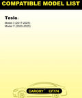 Tesla Cabin Air Filter With Activated Carbon For Model 3 And Model Y 2017 To 2025 OE Replacement compatibility list