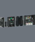 Tool-Check Modular Set 1 Bundle With Micro Module L-Key Hex-Plus 1 Adapter 9549 And Flexible Hinge 9550 laid out in modular units