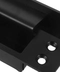 Close-up of Concealed Adjustable 5 Inch Wood Door Hinge Black Square Hidden Cabinet Hinge For Secret Doors Heavy Duty Flush Mount Hardware