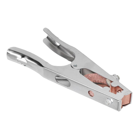 Heavy Duty 800A Earth Clamp For Welding Jobs With Copper Jaw Grip, Industrial Grade Ground Cable Connector, detailed view.
