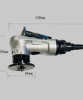 Heavy Duty Pneumatic Chamfering Tool With Six Blades And Four Bearings For Wood Metal Acrylic Deburring Compact Beveler for precise edge finishing.