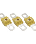 Pack Of 3 Heavy Duty 60 Amp Midi Fuses High Current Bolt On Swap For Cars Trucks Construction Gear Golf Carts Tough As Nails Zinc Terminals Heat Resistant No Sweat Install Rock Solid Reliability