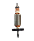 Armature Rotor Assembly For Polisher Motor Replacement, 152 Mm Total Length, 42 Mm Core Height, 35 Mm Core Diameter, 6 Teeth, Beefed Up Copper Windings In Metal Body With High Temperature Enamel, Reliable Replacement Part