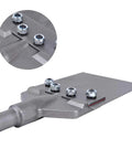 Beefy Heavy Duty SDS Max Floor Tile Scraper Bit Kit With 6 Inch Wide Blade For Demolition Hammers showing close-up of bolts