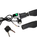 36V Twist Grip Throttle With LCD Power Display And Key Lock, Universal Fit For E Bikes Scooters And Motorcycles, Easy Install