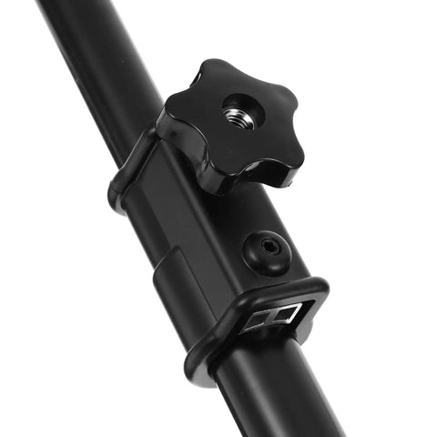 Close-up of Six Pack Star Knobs 3/8-16 Tpi Female Adapter For T Track Bolts Jig Clamps, showing a black grip knob and slider.