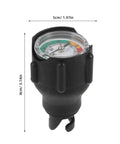 Inflatable Boat Air Pressure Gauge With Digital Display For Kayaks, Paddle Boards And Surfboards showing size dimensions